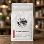 Ozark Espresso 12 oz bag, our signature espresso blend